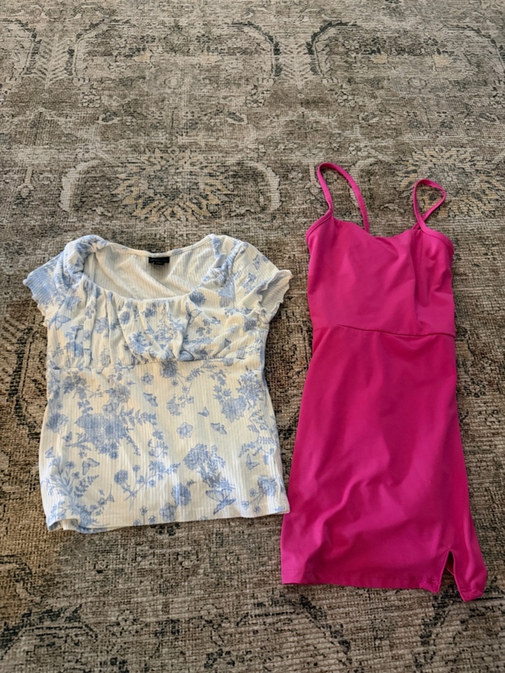 Art Class girls shirt and athletic romper dress